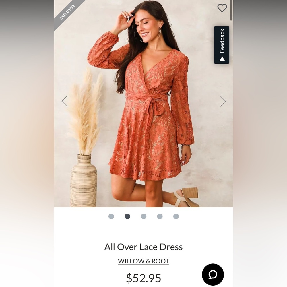 Zip up lace dress
